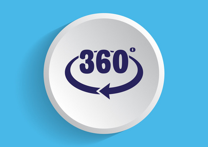 旋转的 360 度 web 图标照片