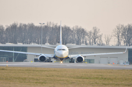 瑞安航空飞机在特殊绘画