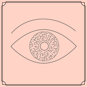 创新糖果形状迷宫眼中的创新循环迷宫照片