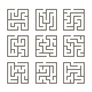 现代迷宫套图片