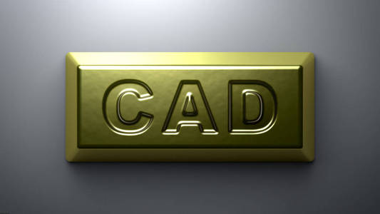 加拿大美元在黄金上的标志