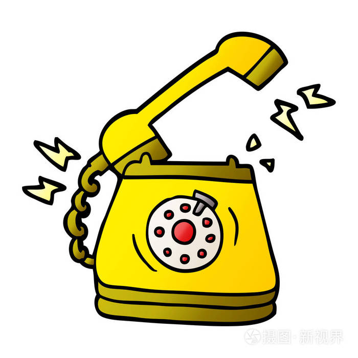 动画片涂鸦铃声电话