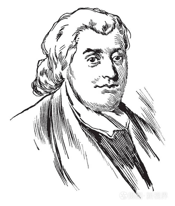 托马斯费尔法克斯16931781他是苏格兰同辈复古线绘画或雕刻例证