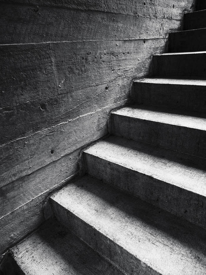 楼梯水泥墙楼梯台阶结构细节抽象背景