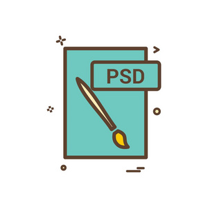 psd 文件格式图标矢量设计