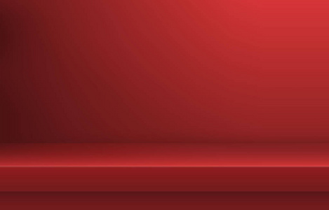 空白红色的架子与阴影背景, 模板的溢价, 奢侈品演示文稿照片