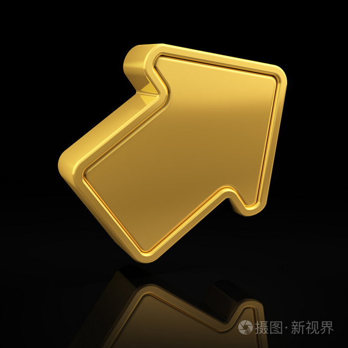 金色箭头