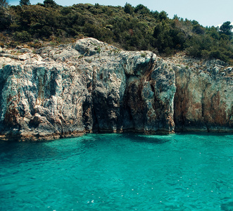 希腊扎金索斯岛上的蓝洞