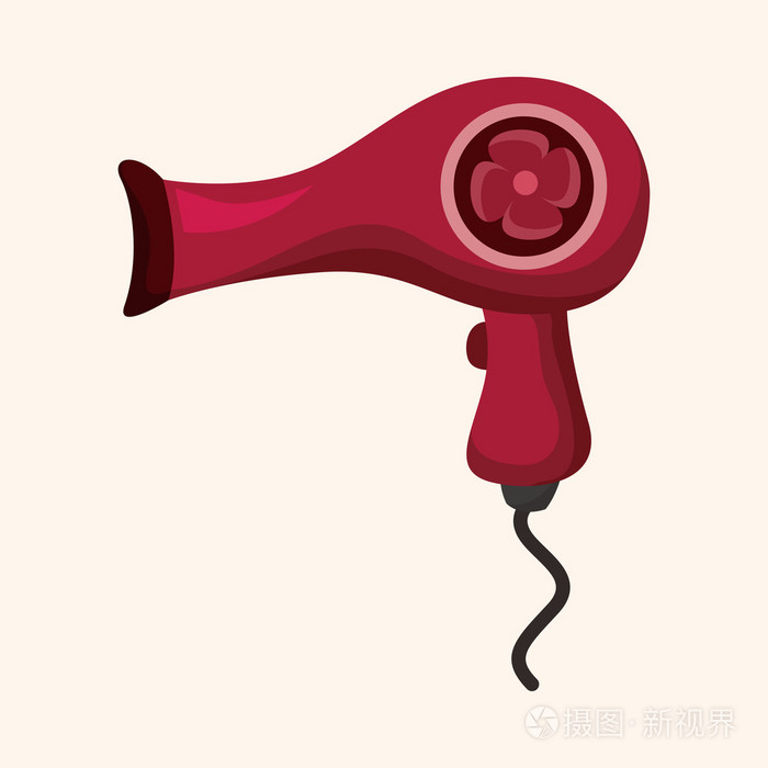 头发产品主题头发吹风机元素