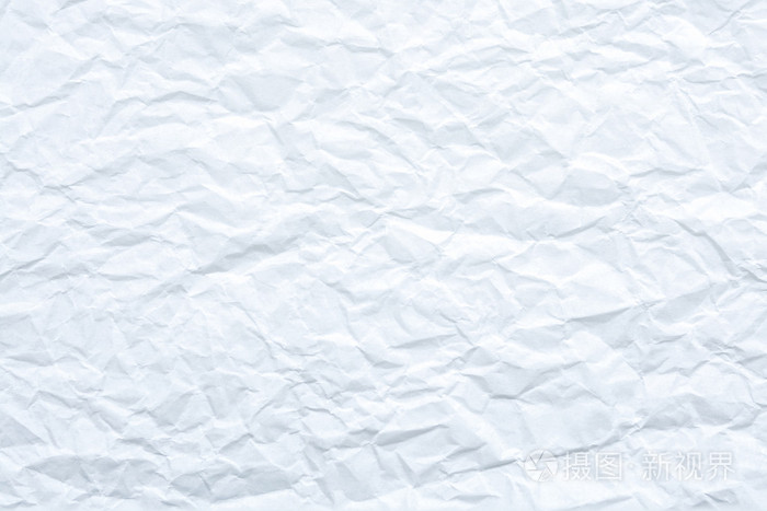 弄皱的白色纸纹理背景