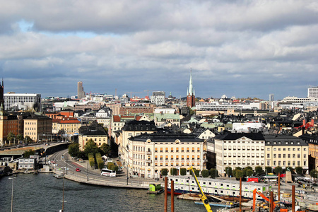 斯德哥尔摩市中心全景视图, 瑞典