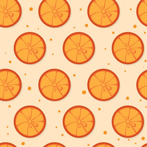 水果图案背景图形橙色