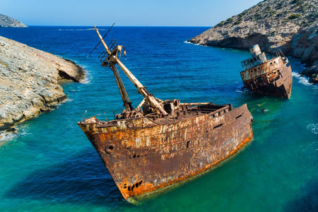 希腊基克拉迪斯阿莫果斯岛沉船奥林匹亚鸟图
