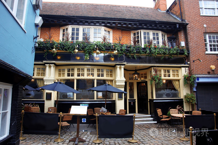 经典英语酒馆和欧洲街咖啡馆