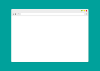 空浏览器窗口矢量插图