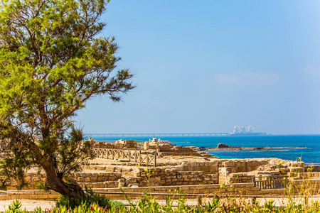凯撒利亚古城和港的遗迹