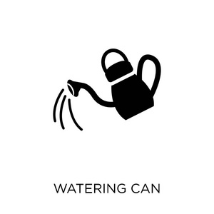 浇水可以图标。水可以象征设计从农业, 农业和园艺收藏。简单的元素向量例证在白色背景