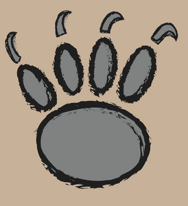 手绘插图矢量动物足迹无缝图案水彩画山羊在五彩的圆形背景上.