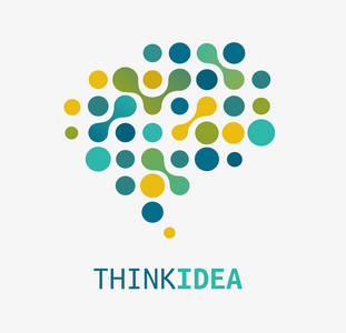 脑, 创造, 想法图标和元素照片