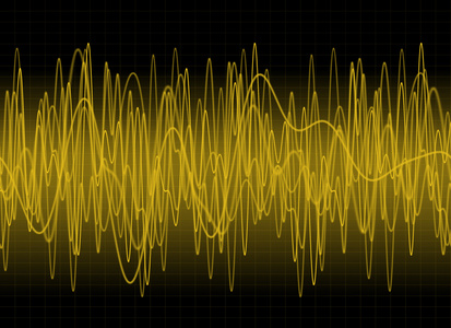 琥珀色音浪照片