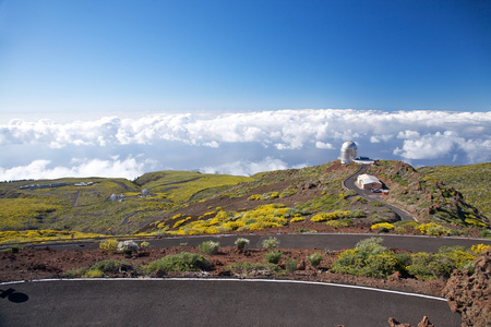 云层和 la palma 观测站