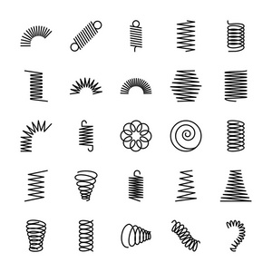 弹簧压缩图片-弹簧压缩素材-弹簧压缩插画-摄图新视界