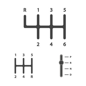 换挡标志。向量 eps10 例证