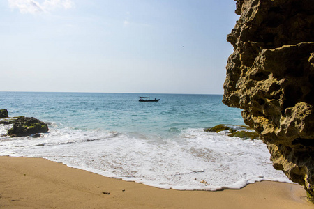 美丽的海滩景观夏日假期照片