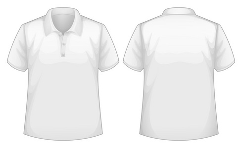 脏白衬衫的特写污点样机男式白衬衫.