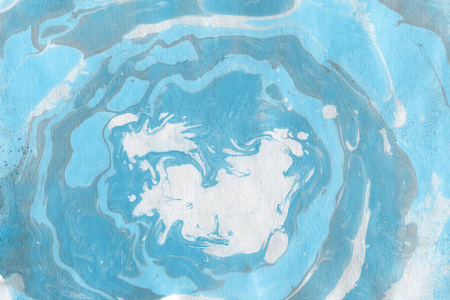 抽象蓝色背景与油漆飞溅纹理图片