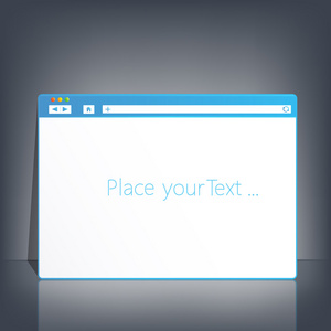 打开浏览器窗口模板上黑暗的背景，为您的设计和你的文字