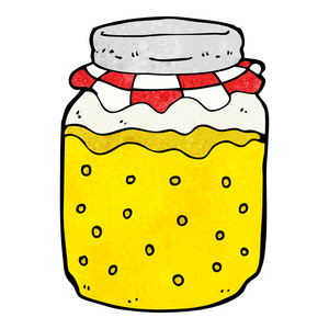 卡通蜂蜜罐子