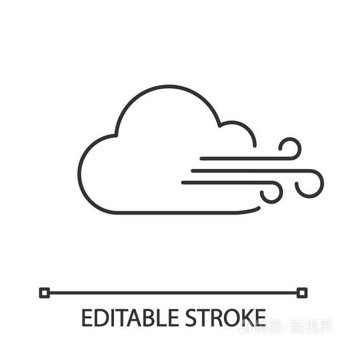 多风天气的简笔画图片