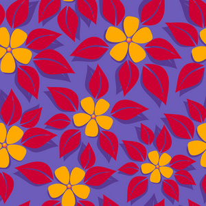 热带花卉图案