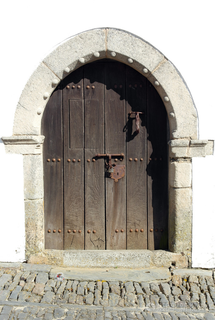 一扇门,monsaraz,葡萄牙的细节