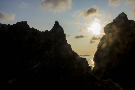 美丽的巴厘岛海滩风景照片