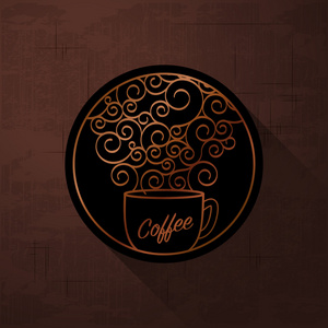 风味的咖啡标志