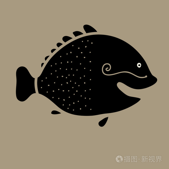 抽象鱼插画-正版商用图片0ao3x3-摄图新视界