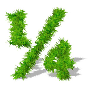 绿草生态字体元件