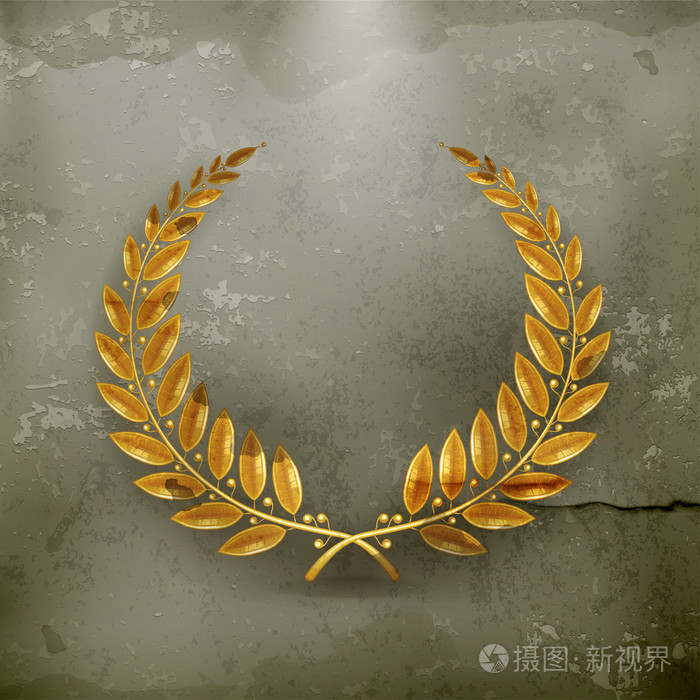月桂花环黄金, 旧样式矢量