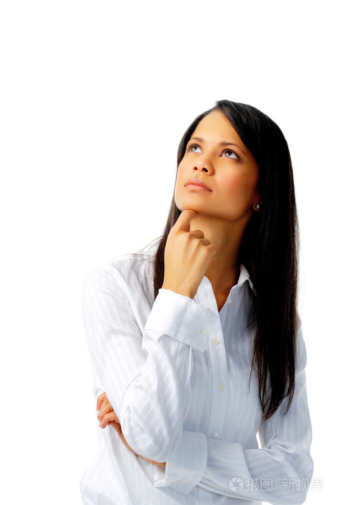 种族的女人的思考