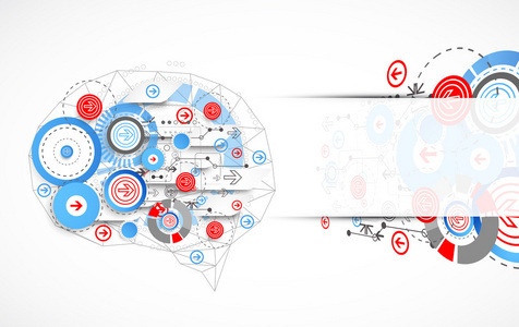 抽象的数字大脑，技术概念