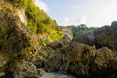 美丽的巴厘岛海滩风景照片