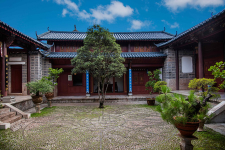 云南丽江木家大院照片