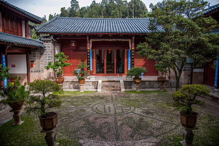 云南丽江木家大院照片