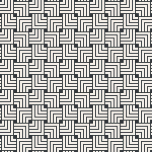 正方形叠加无缝抽象图案单色或两种颜色向量照片