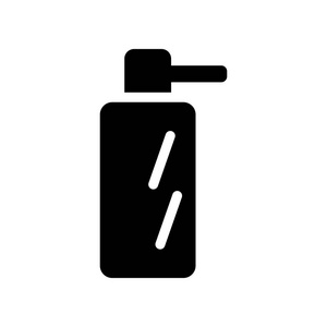 洗面奶图标.时尚面部清洁剂标志的概念在白色背景从卫生收藏.