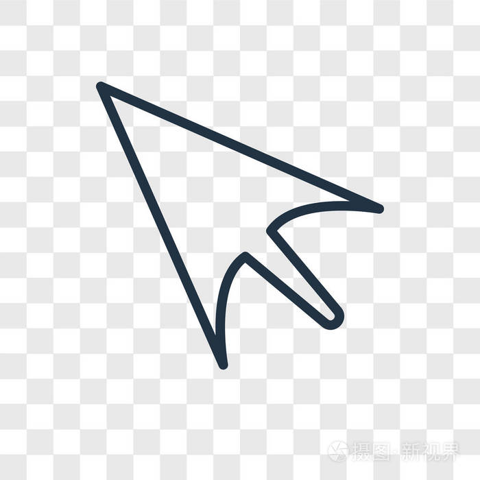 鼠标矢量图标在透明背景上隔离, 鼠标徽标概念