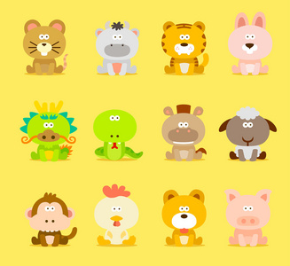 中国十二生肖动物照片