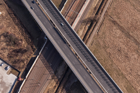 鸟瞰的公路